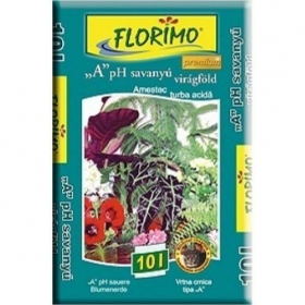 Virágföld szobanövény "A" tipusú (savanyúföld) 10 liter Florimo