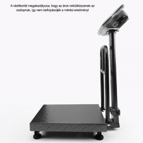 Mérleg digitális oszlopos, LCD kijelzővel.  Terhelhetőség: 150kg
