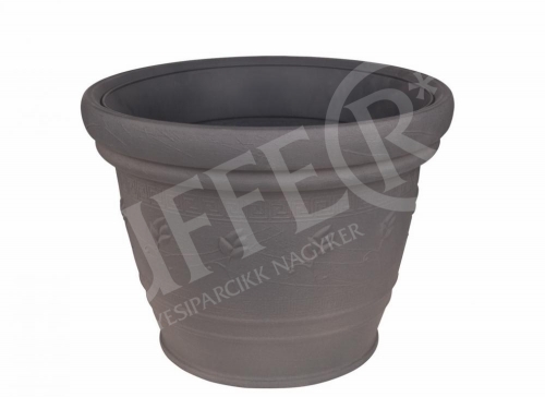Virágcserép 45 cm antracit mediterrán