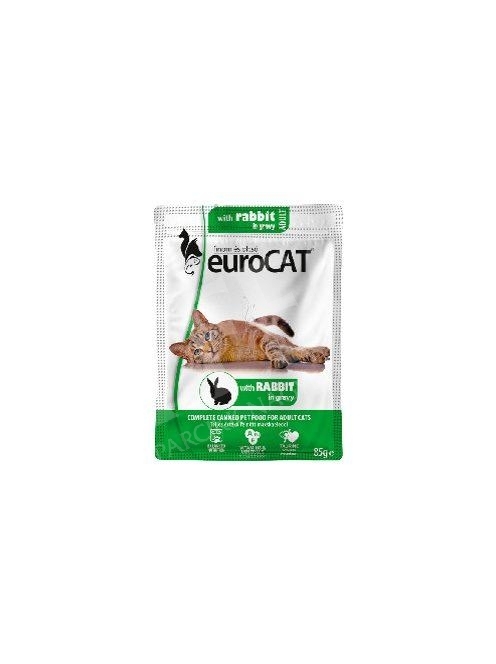 Macska eledel alutasakos Eurocat Pouch 85 gr nyúlhúsos