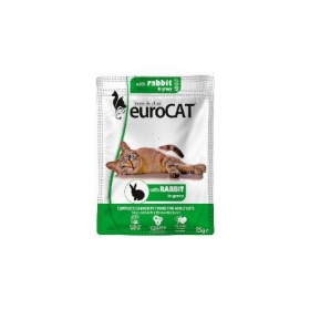 Macska eledel alutasakos Eurocat Pouch 85 gr nyúlhúsos