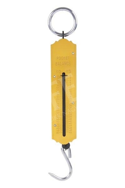 Mérleg rugós, felakaszthatós. Terhelhetőség: 50kg