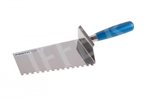 Kőműves kanál fogazott rozsdamentes 16cm