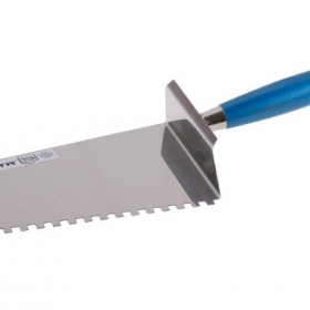 Kőműves kanál fogazott rozsdamentes 16cm