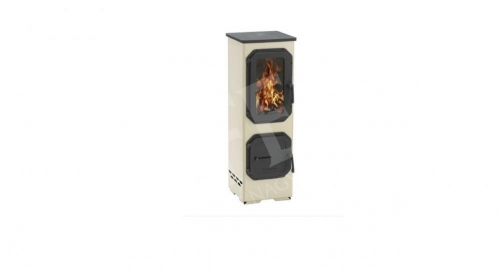 Kályha zománcozott Colorádó 5kw beige, ablakos