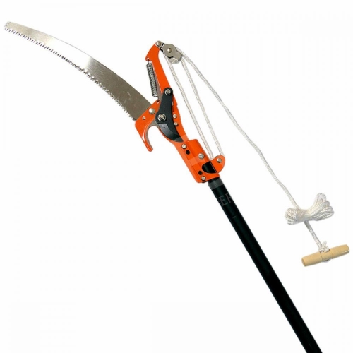 Hernyozó olló fűrésszel + zsinór + teleszkópos nyél