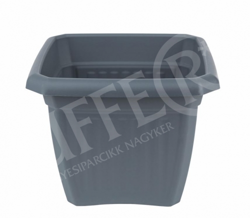 Virágcserép szögletes 30x30 cm antracit