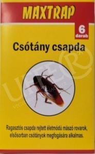 Csótánycsapda Maxtrap  6 darab/csomag - Írtószer mentes!