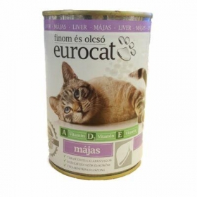 Macska konzerv Eurocat 415 gr májas