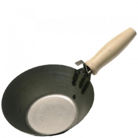 Kőműves serpenyő fekete 180mm