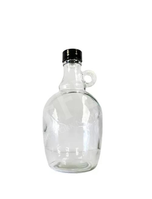 Üveg 0,5 liter gallone műanyag csavarzáras + zárótömítésel