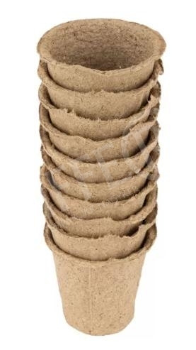 Tőzeg virágcserép 6 cm natúr 24 darab/csomag