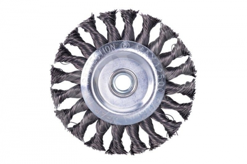 Körkefe sodrott acél 115mm M14