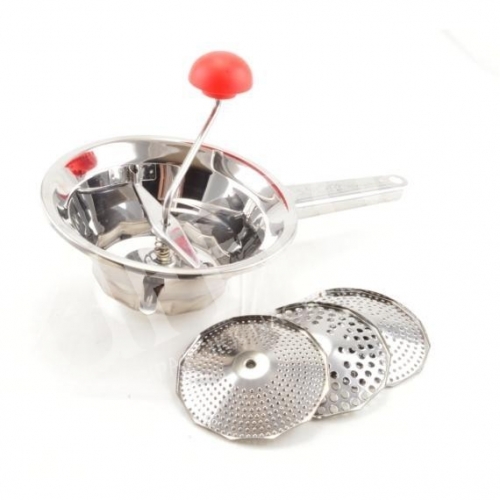 Hal- és paradicsompasszírozó rozsdamentes, 3 betéttel