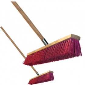Betonkefe - járdaseprű + nyél 60cm, készre nyelezett!