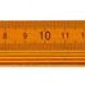 Mérővessző fa 100 cm sárga - colostok