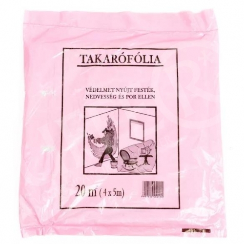 Takarófólia 4x5 méter vékony