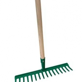 Gereblye erősített lemez 12 fogú magyar + nyél, készre nyelezett!