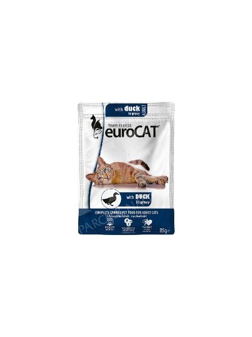 Macska eledel alutasakos Eurocat Pouch 85 gr kacsahúsos
