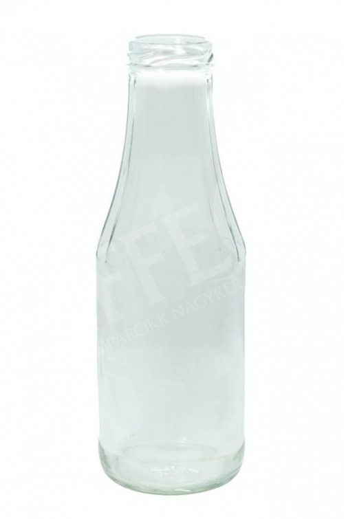 Üveg 0,5 liter fehér bőszájú, bordás juice (paradicsomos, tejes)