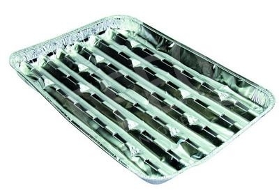 Grilltálca aluminium szaggatott aljjal 2 darab/csomag