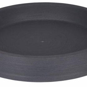 Virágcserép alátét 43 cm antracit mediterrán