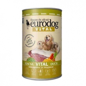 Kutya konzerv Eurodog Vitál 1240 gr kacsahúsos