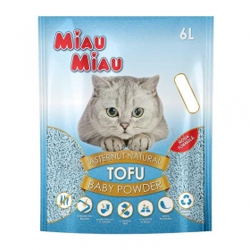 Macskaalom Miau TOFU 6 liter baby powder