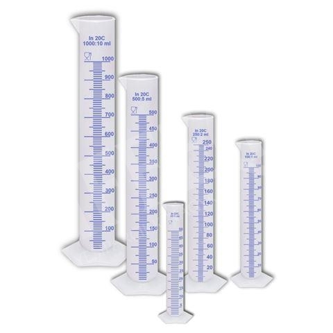 Mérőedény műanyag  0,1 liter (100ml)  mércés talpas -  mérőhenger élelmiszeripari, kiöntőcsőrős