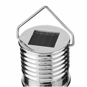 LED lámpa solár, felakaszthatós villanykörte forma átlátszó