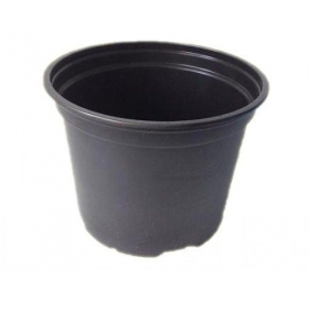 Virágcserép 28 cm BC ujrahasznosított anyagból fekete