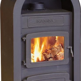 Kandalló Kaminó Mátra  6 KW fekete felső kivezetésű