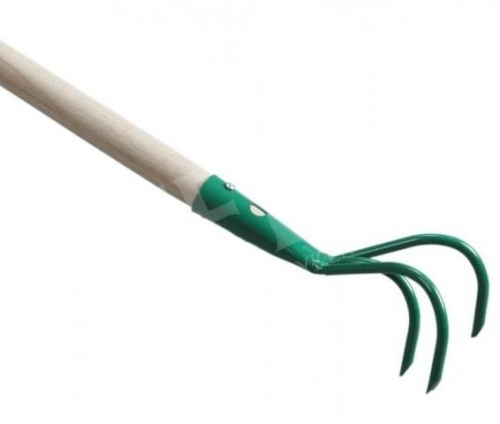 Talajlazító 3 ágú + nyél, készre nyelezett!