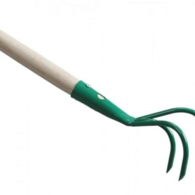 Talajlazító 3 ágú + nyél, készre nyelezett!