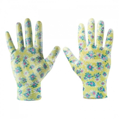 Kesztyű nitril virágmintás, légáteresztő felsőrésszel Méret: M(8)