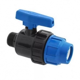 Golyóscsap (szelep) KPE 25- 3/4" KM műanyag