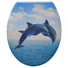 Wc ülőke duroplast delfines