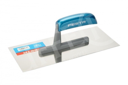 Glettvas sima rozsdamentes 28x13cm, fa nyéllel Festa