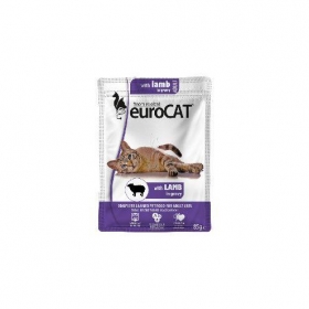 Macska eledel alutasakos Eurocat Pouch 85 gr bárányhúsos