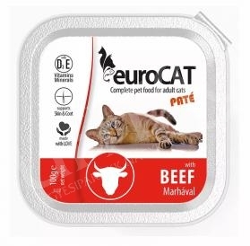 Pástétom -  paté alutálkában Eurocat 100 gr marhahúsos