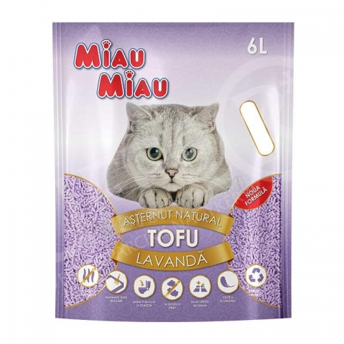 Macskaalom Miau TOFU 6 liter levendula