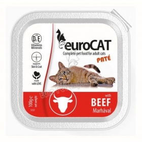 Pástétom -  paté alutálkában Eurocat 100 gr marhahúsos