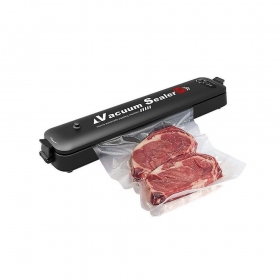 Vákum fóliázógép fekete 90W + 10 darab vákumozó tasak