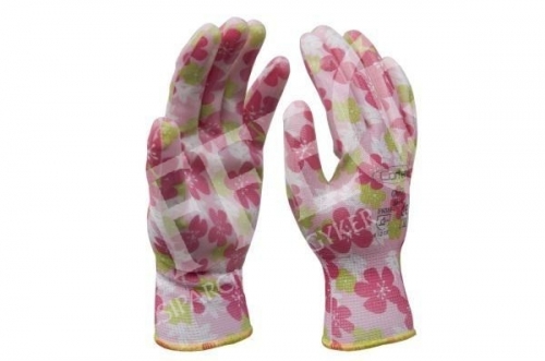 Kesztyű nitril virágmintás, légáteresztő felsőrésszel Méret: L(9)