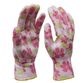 Kesztyű nitril virágmintás, légáteresztő felsőrésszel Méret: L(9)