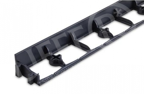 Ágyás- gyepszegély műanyag fekete 100cm x 8cm x 4cm